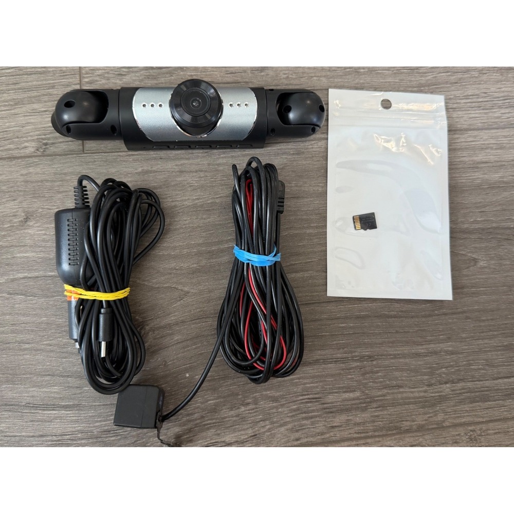 Dash Cam + 64GB Memory Card - 1080p HD Car DVR -0 New Open Box